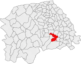 Location in Suceava County