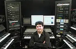 Costa in studio, Los Angeles, CA