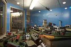 O-scale model railway layout