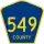 County Route 549 marker