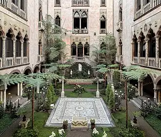Courtyard at the Isabella Stewart Gardner Museum in Boston (1898–1901)