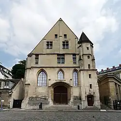 The refectory, the only remaining part of the convent, photographed in 2012. It is now classified as a monument historique.