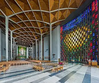 The interior of the new cathedral