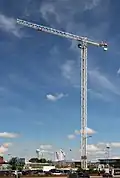 Crane at the site; August 2019