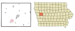 Location of Arion, Iowa
