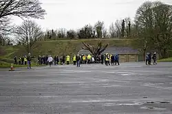 A Crowd Entering The Fort