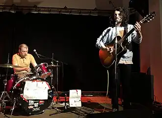 Crywank performing live in 2022. (L–R): Dan Watson and Jay Clayton