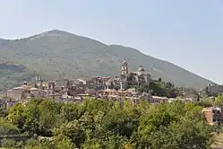 View of the historic centre of Cusano Mutri
