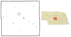 Location of Merna, Nebraska