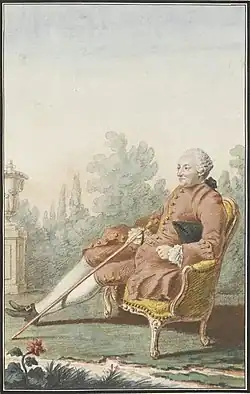 A portrait of Baron d'Holbach