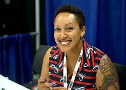 Justina Ireland in 2018 at the National Book Festival