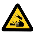 Chemical hazard sign