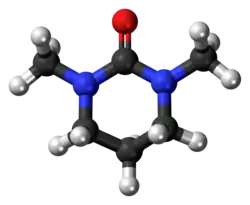 Ball-and-stick model of the DMPU molecule