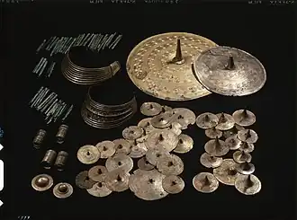 Bronze belt plates, collars and arm rings, Denmark, 1400-1350 BC