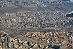 Aerial view overhead Elsburg