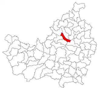 Location in Cluj County