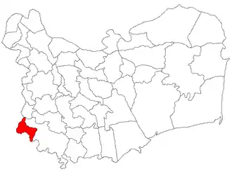 Location in Tulcea County