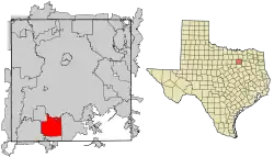 Location of DeSoto in Dallas County, Texas