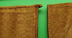 Tablet wefts on the breeches cloth