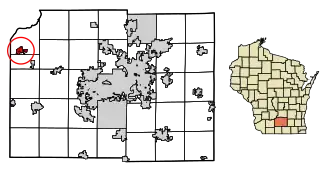 Location of Mazomanie in Dane County, Wisconsin.