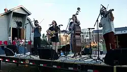 With "Fiddlin' Dave Van Deventer and Furnace Mountain