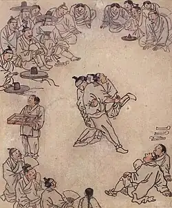 Ssireum (Danwon pungsokdo cheop)