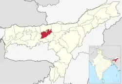 Location in Assam