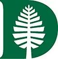 The Dartmouth College logo, a green letter D with a pine in it's center.