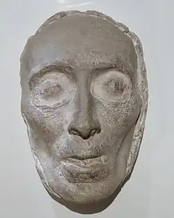 Death mask of Levi Herzfeld, probably by Constantin Uhde, Braunschweig, 1884