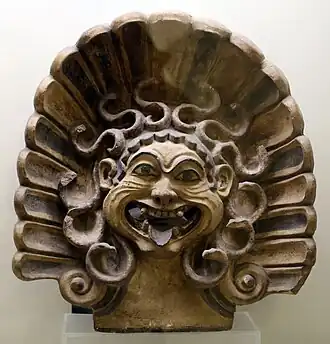 Etruscan antefix of Medusa, c.510-500 BC, terracotta, National Etruscan Museum, Rome[18]