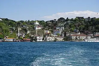 A view of Kanlıca with the Bosphorus ferry pier to the left