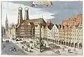 View of the New Town Hall and Frauenkirche looking westward, 1656