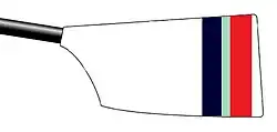 Image showing the rowing club's blade colours