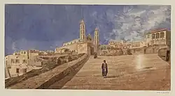 Syros island view by Prosper Morey