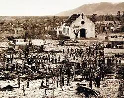 Damage in Petit-Trou-de-Nippes following Hurricane Flora, this village was 85% destroyed.
