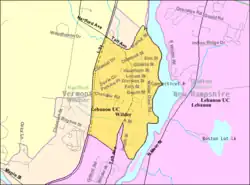 Detailed map of Wilder, including boundaries of the CDP