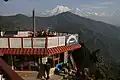 Breakfast view of Annapurna and Hiunchuli