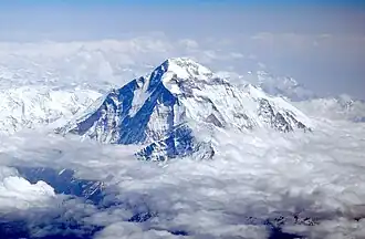 Aerial view of Dhaulagiri I from the southwest.