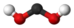 Ball and stick model of dihydroxymethylidene