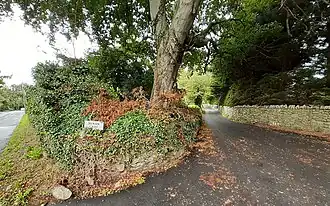 The entrance to Dixon Lane, off the Ballcorus Road (R116 road)