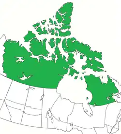 Location of the Diocese of the Arctic within the Province of the Northern Lights