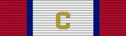 Army Distinguished Service Ribbon with "C" Device