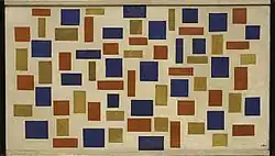 Theo van Doesburg, 1918, Composition XI, oil on canvas, 57 × 101 cm