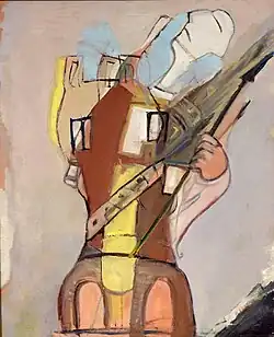 Don Quixote (1986), oil in canvas, 75 x 60&nbsp;cm