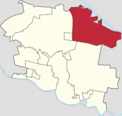 Location of Donglihu Subdistrict in Dongli District