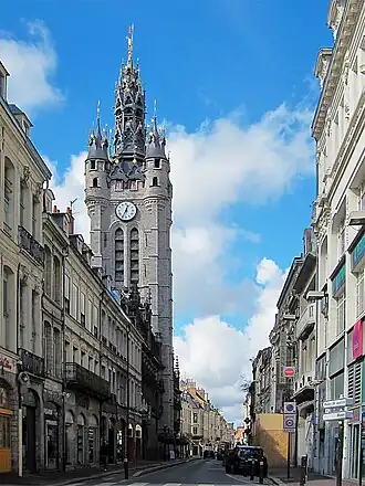 The belfry seen from street level