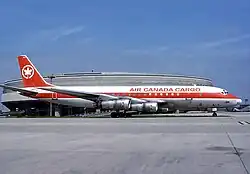 A Douglas DC-8-54(F) of Air Canada Cargo. This type was retired in the 70s-80s.