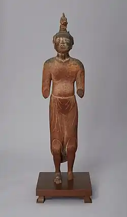 A wooden sculpture of a Dragon King from Japan's Izumo district, it is believed to belong to a group of more than twenty Shinto deities (Kami).