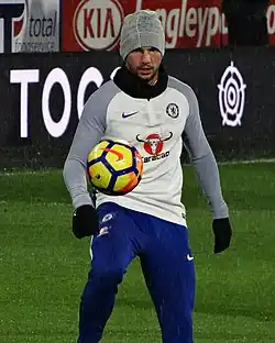 Danny Drinkwater in Chelsea regalia, 2017