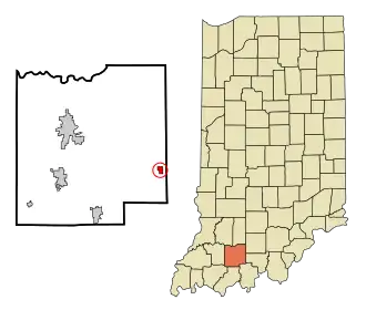 Location in the state of Indiana
